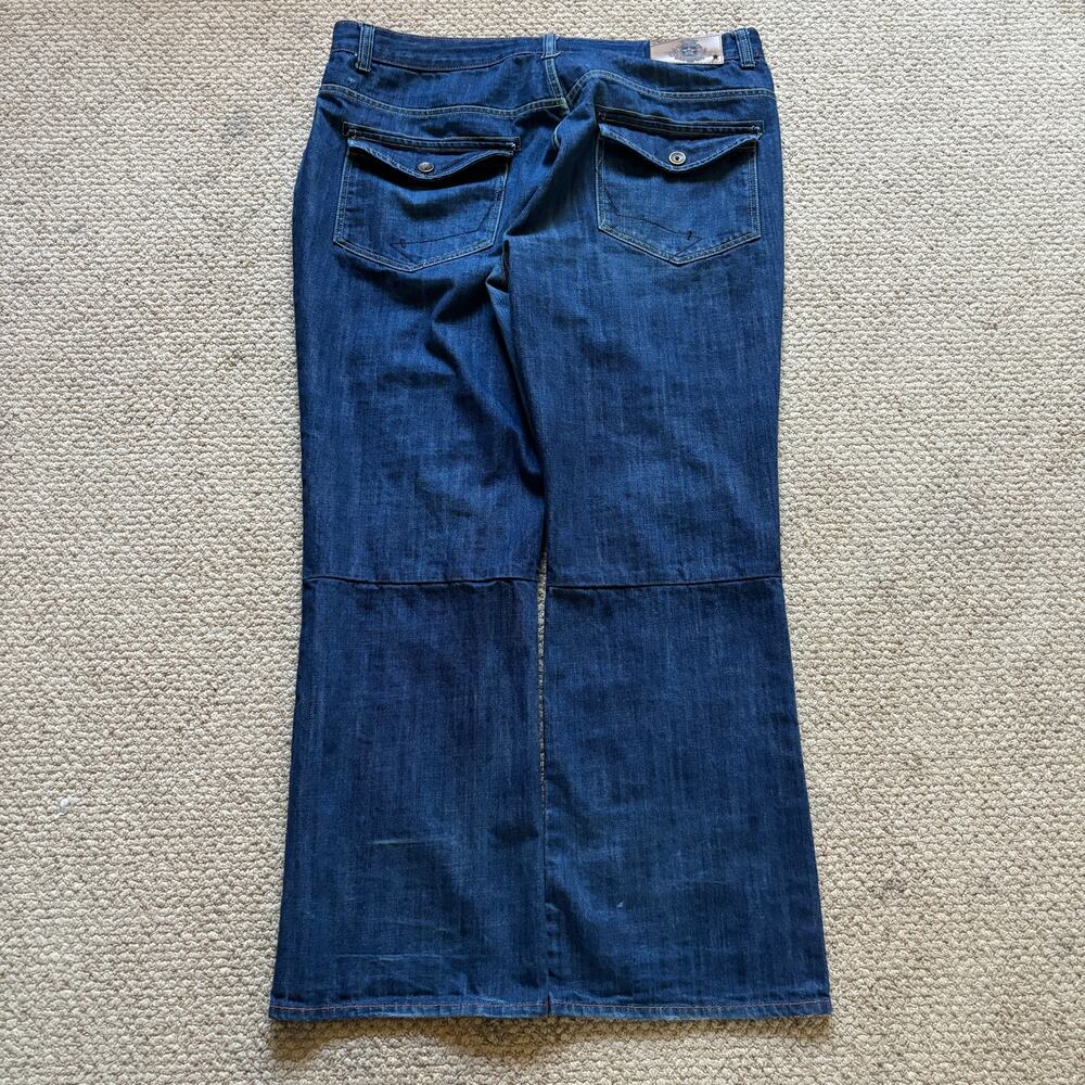 Vintage y2k 2000s CEO baggy wide leg bootcut jeans 10 inch leg opening 40x30.5
